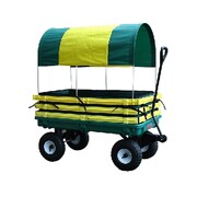 POWER HOUSE 20 in. x 38 in. Pad and Covered Wagon - Green and Yellow PO97788